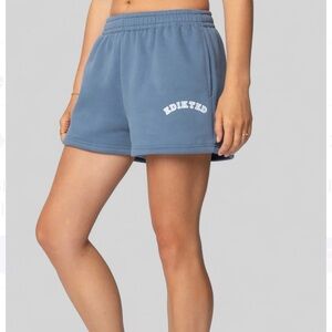 ✅Edikted-Beyond Edikted Sweat Shorts-blue-size L-NWT